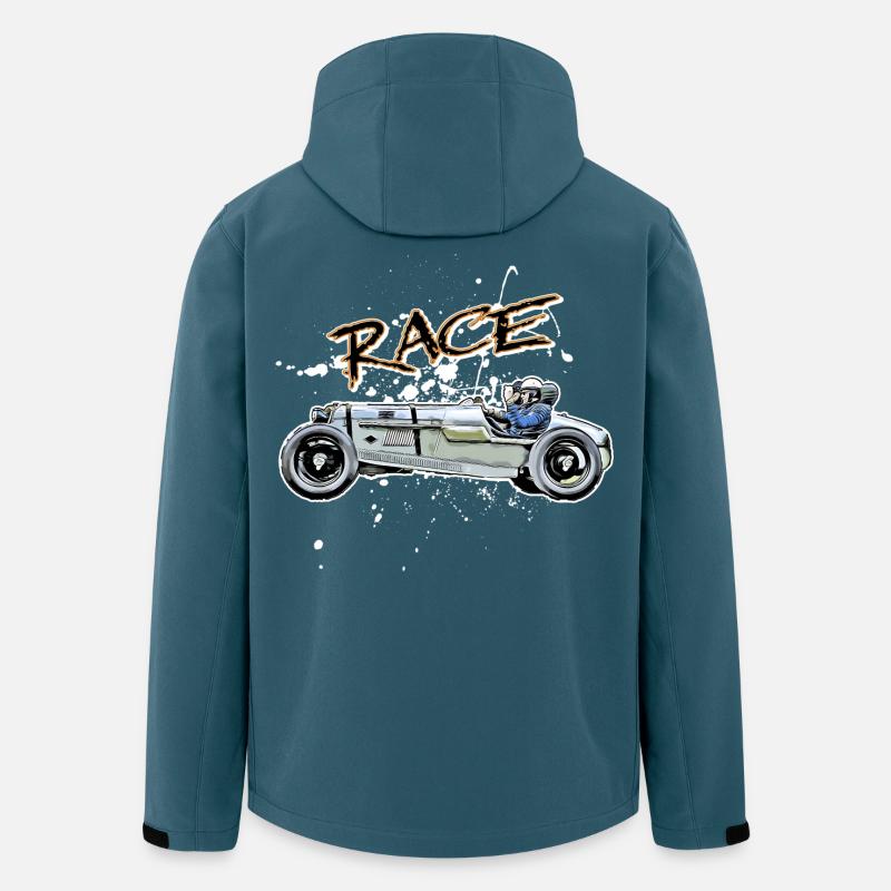 Race - Recycelte Männer Softshell-Jacke von Stanley/Stella - Dunkles Petrol