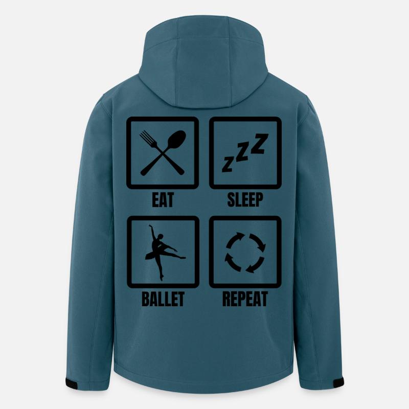Ballett Routine - Recycelte Männer Softshell-Jacke von Stanley/Stella - Dunkles Petrol