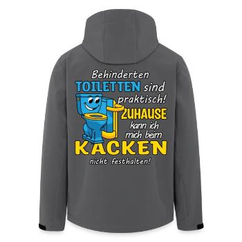 Disabled toilet - Men’s Recycled Softshell Jacket by Stanley/Stella - stargazer - Back - AI Model Male 185 light (185cm)