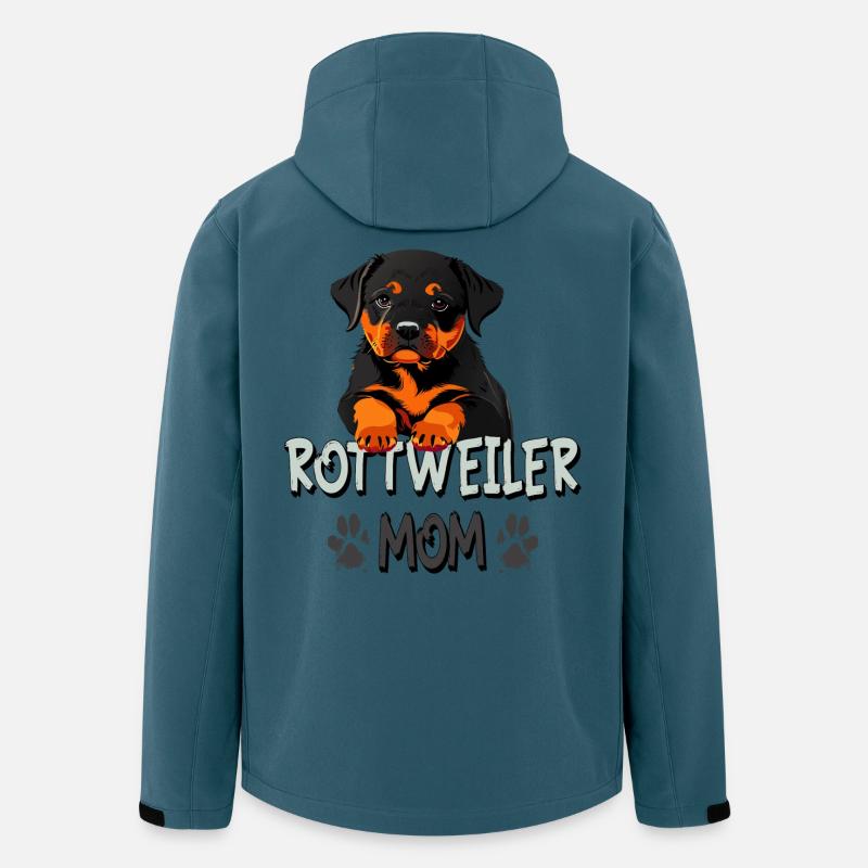 Rottweiler Mama - Recycelte Männer Softshell-Jacke von Stanley/Stella - Dunkles Petrol