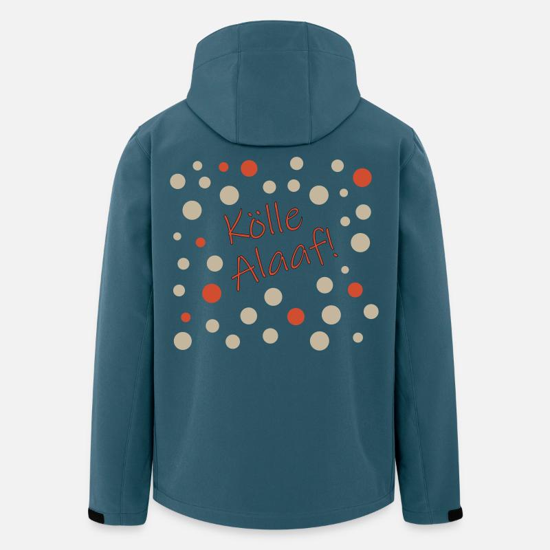 Kölle Alaaf - Recycelte Männer Softshell-Jacke von Stanley/Stella - Dunkles Petrol