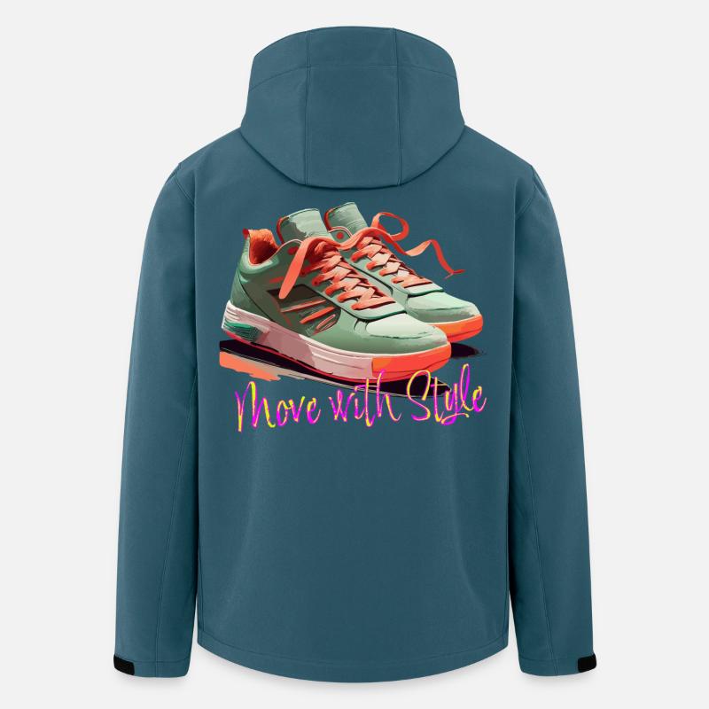 Move with Style Sneakers - Recycelte Männer Softshell-Jacke von Stanley/Stella - Dunkles Petrol