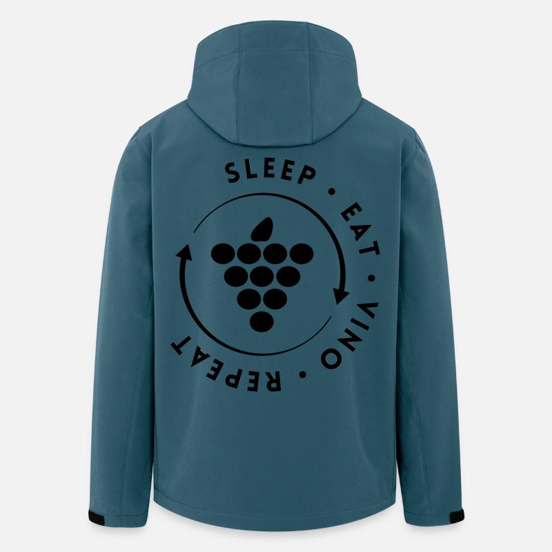 Weinkarussell - Recycelte Männer Softshell-Jacke von Stanley/Stella - Dunkles Petrol