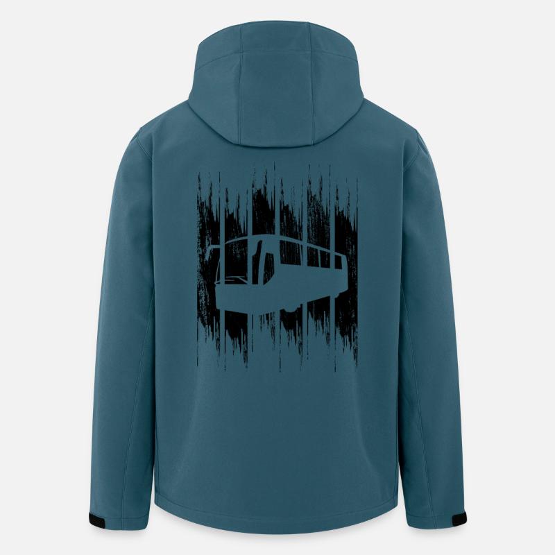 Bus Skizze - Recycelte Männer Softshell-Jacke von Stanley/Stella - Dunkles Petrol
