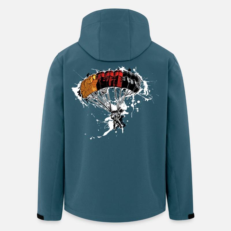 Fallschirmspringer - Recycelte Männer Softshell-Jacke von Stanley/Stella - Dunkles Petrol