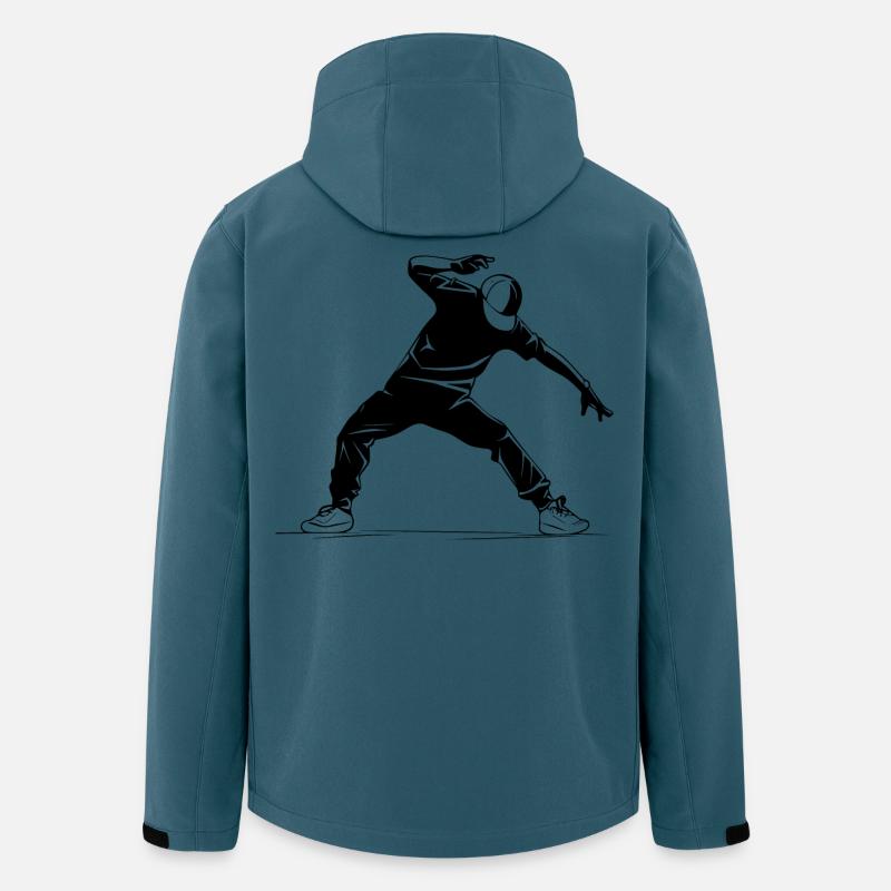 B-Boy - Recycelte Männer Softshell-Jacke von Stanley/Stella - Dunkles Petrol