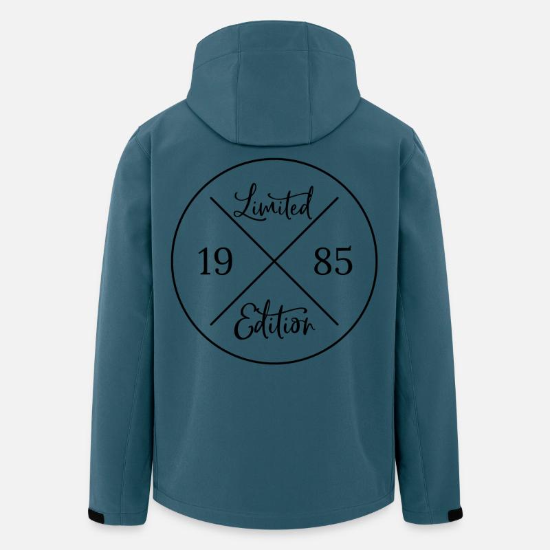 Limited edition 1985 - Recycelte Männer Softshell-Jacke von Stanley/Stella - Dunkles Petrol