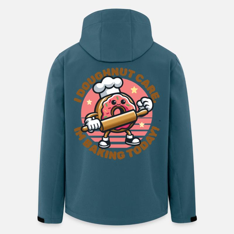 I Doughnut Care, Ich Backe Heute - Recycelte Männer Softshell-Jacke von Stanley/Stella - Dunkles Petrol