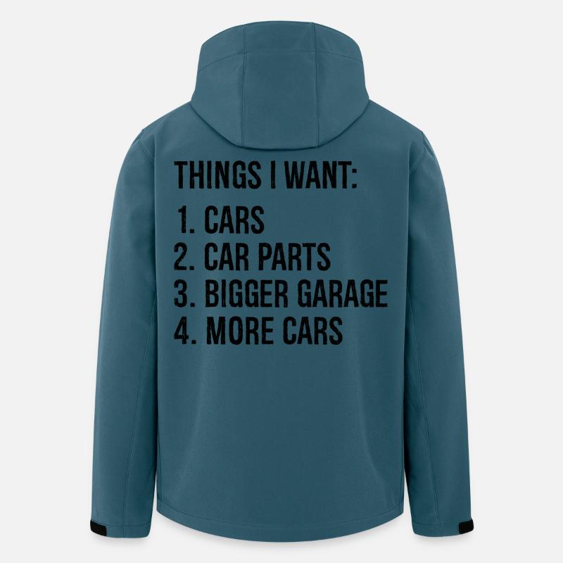 Dinge, die ich will Autos Autoteile größere Garage Autos - Recycelte Männer Softshell-Jacke von Stanley/Stella - Dunkles Petrol