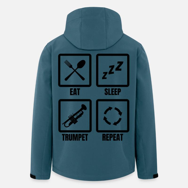 Trompeter Routine - Recycelte Männer Softshell-Jacke von Stanley/Stella - Dunkles Petrol