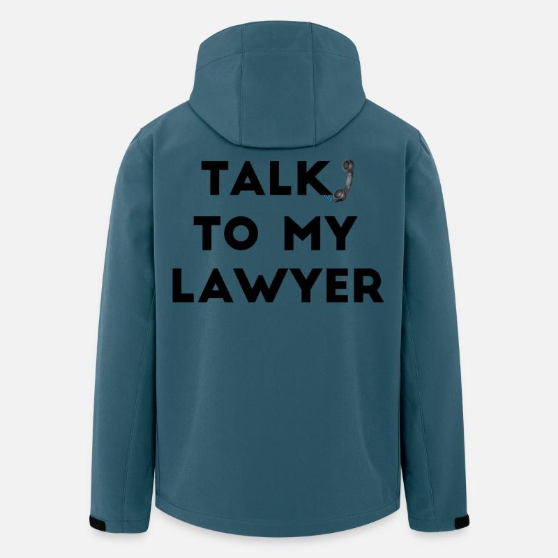 Sprechen Sie mit meinem Anwalt - Recycelte Männer Softshell-Jacke von Stanley/Stella - Dunkles Petrol