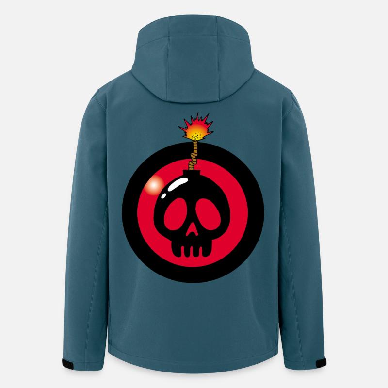Explodierender Schädel - Recycelte Männer Softshell-Jacke von Stanley/Stella - Dunkles Petrol
