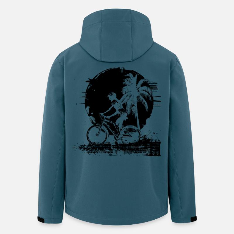 Radfahrerin Mädchen - Recycelte Männer Softshell-Jacke von Stanley/Stella - Dunkles Petrol