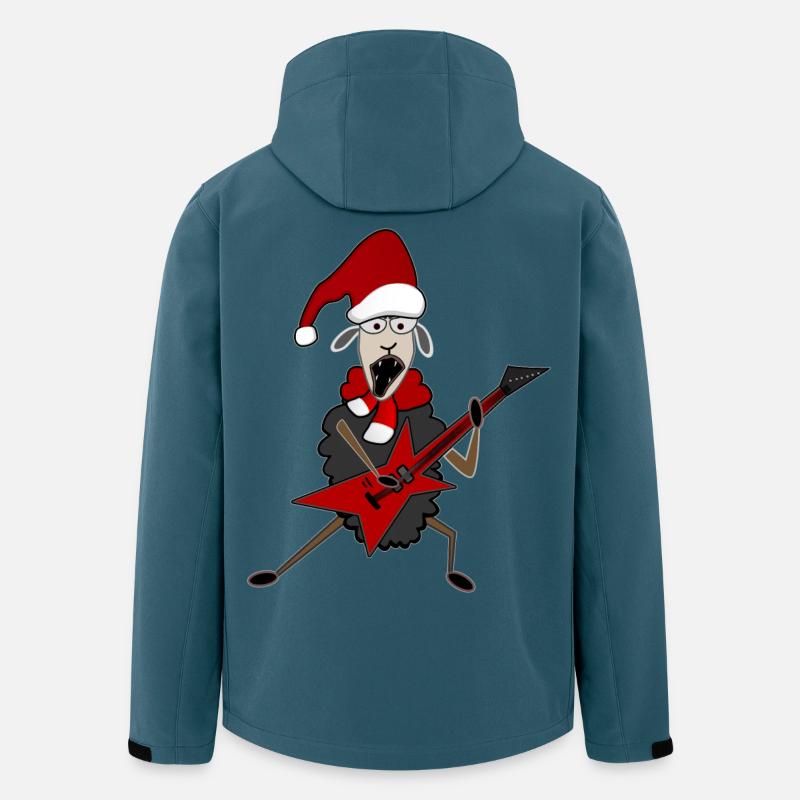 Hard Rock an Weihnachten - Recycelte Männer Softshell-Jacke von Stanley/Stella - Dunkles Petrol