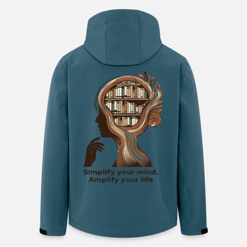 Simplify your mind Mindfulness Design - Men’s Recycled Softshell Jacket by Stanley/Stella - stargazer