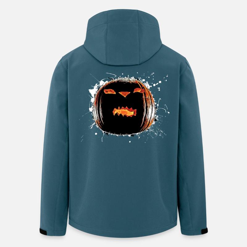 Kürbis Halloween - Recycelte Männer Softshell-Jacke von Stanley/Stella - Dunkles Petrol