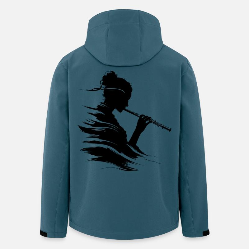 Flötistin - Recycelte Männer Softshell-Jacke von Stanley/Stella - Dunkles Petrol
