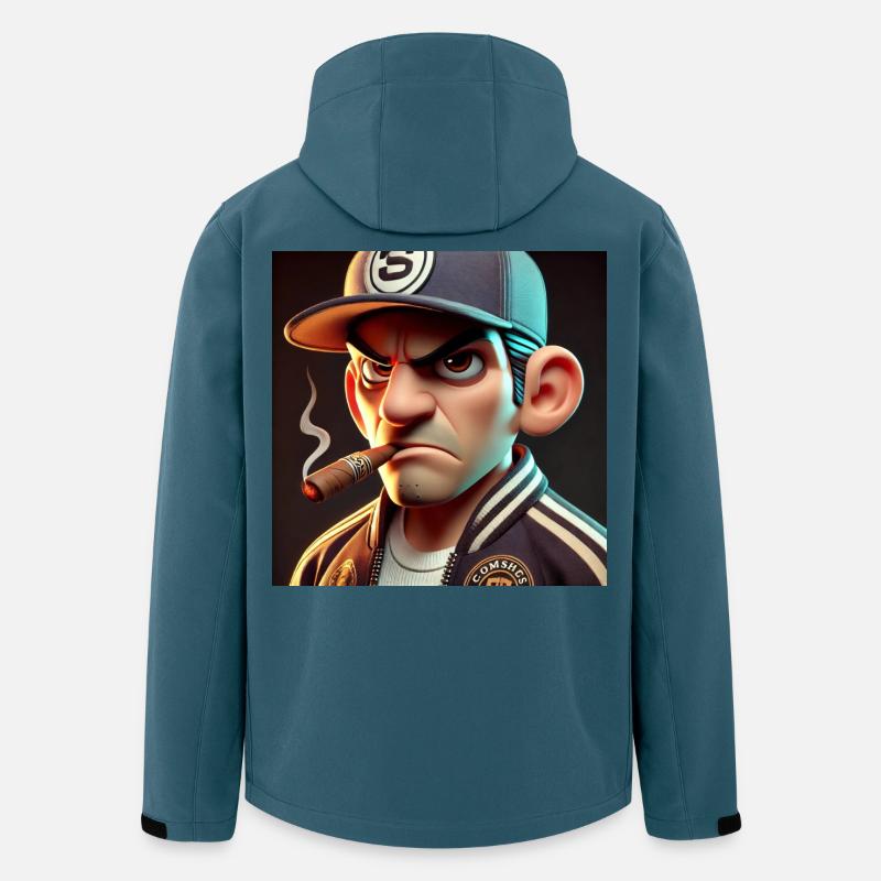 Angry man - Recycelte Männer Softshell-Jacke von Stanley/Stella - Dunkles Petrol