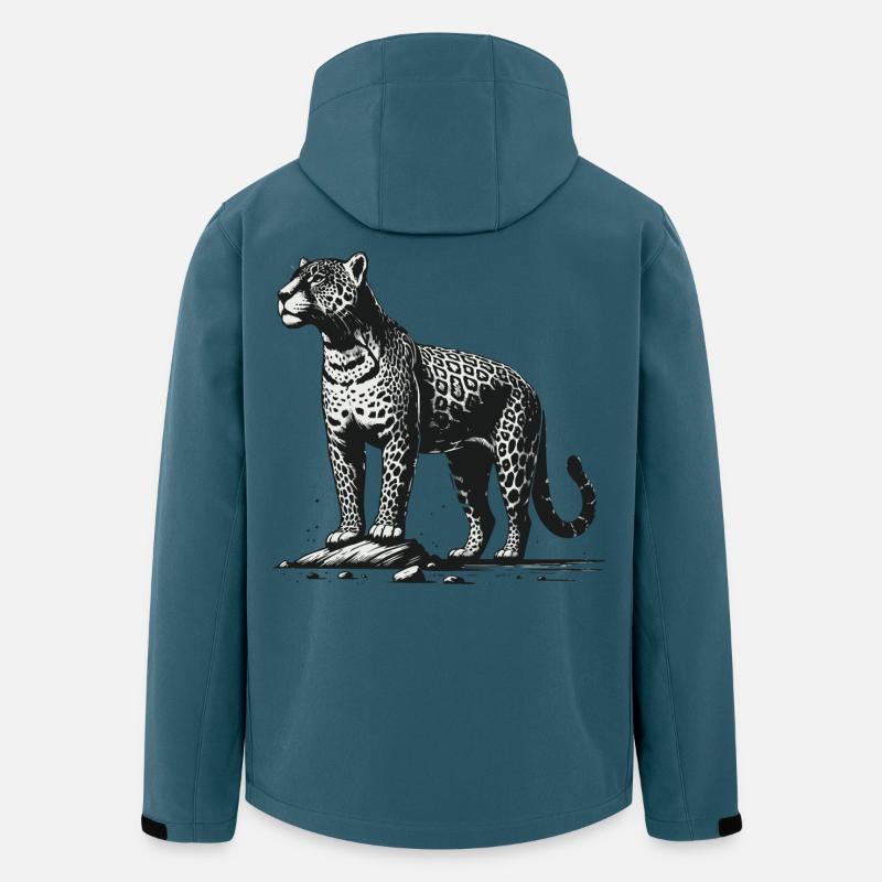 Jaguar - Recycelte Männer Softshell-Jacke von Stanley/Stella - Dunkles Petrol