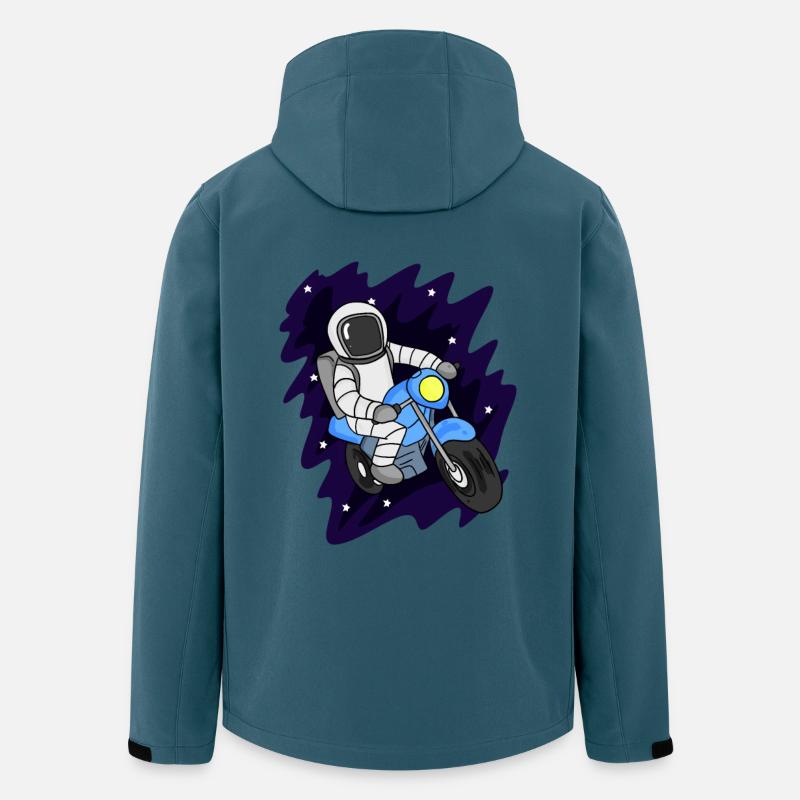 Astronaut Motorcycle Space - Men’s Recycled Softshell Jacket by Stanley/Stella - stargazer