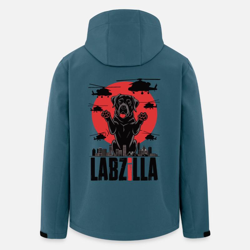 Labzilla - Recycelte Männer Softshell-Jacke von Stanley/Stella - Dunkles Petrol
