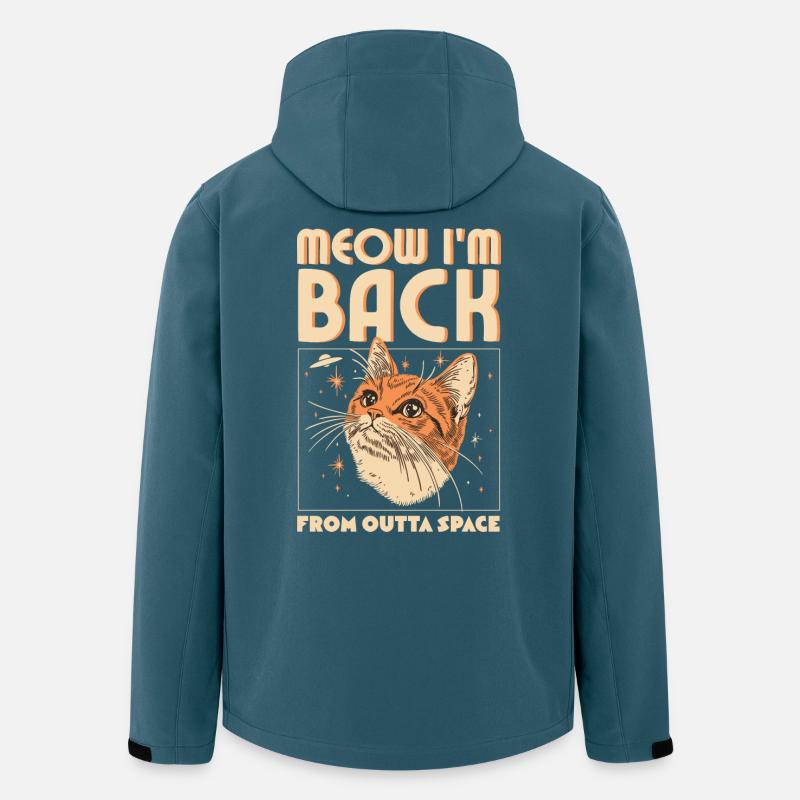 Meow I'm Back - Recycelte Männer Softshell-Jacke von Stanley/Stella - Dunkles Petrol
