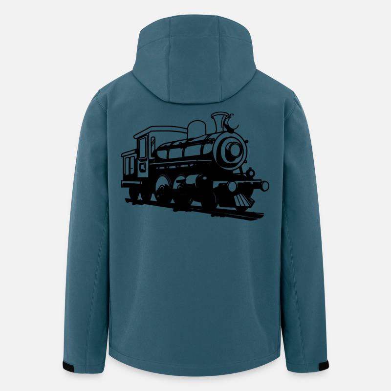 Lokomotive - Recycelte Männer Softshell-Jacke von Stanley/Stella - Dunkles Petrol