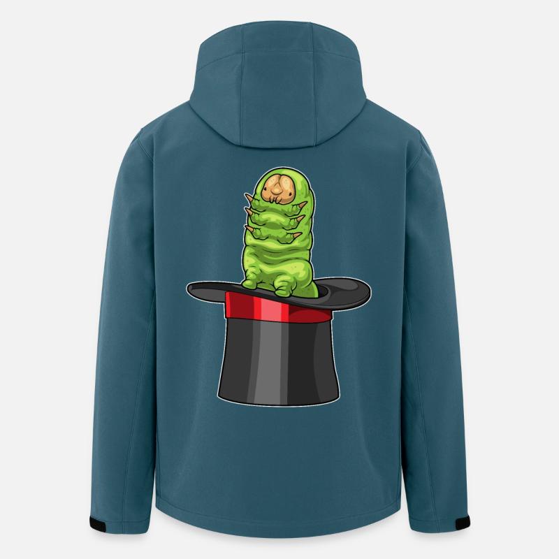 Raupe Zylinder - Recycelte Männer Softshell-Jacke von Stanley/Stella - Dunkles Petrol