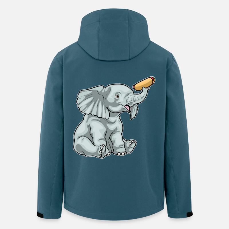 Elefant Hotdog - Recycelte Männer Softshell-Jacke von Stanley/Stella - Dunkles Petrol