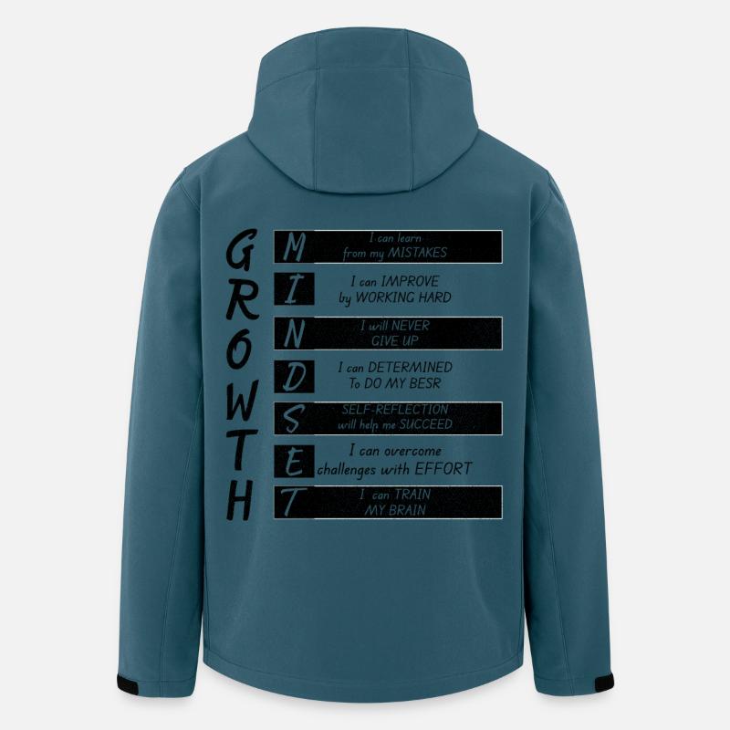 GROWTH MINDEST - Recycelte Männer Softshell-Jacke von Stanley/Stella - Dunkles Petrol