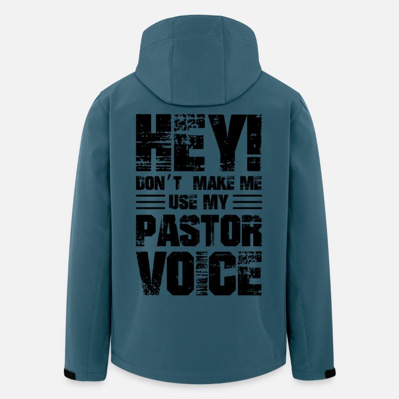 hey don't make me use my pastor voice - Recycelte Männer Softshell-Jacke von Stanley/Stella - Dunkles Petrol