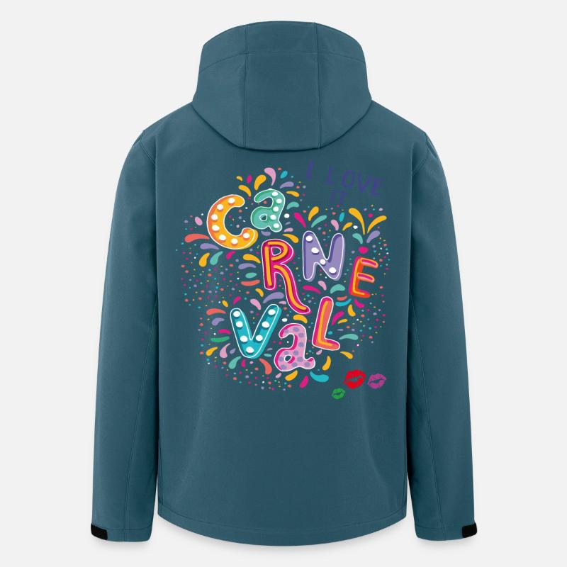 Carneval, Fasching Konfetti - Recycelte Männer Softshell-Jacke von Stanley/Stella - Dunkles Petrol