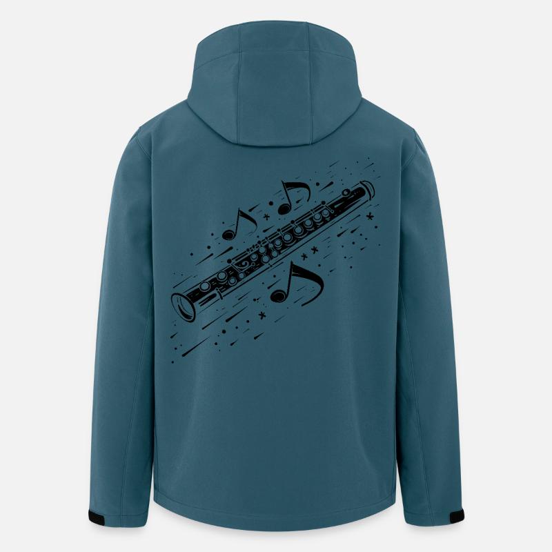 Flötenmusik - Recycelte Männer Softshell-Jacke von Stanley/Stella - Dunkles Petrol