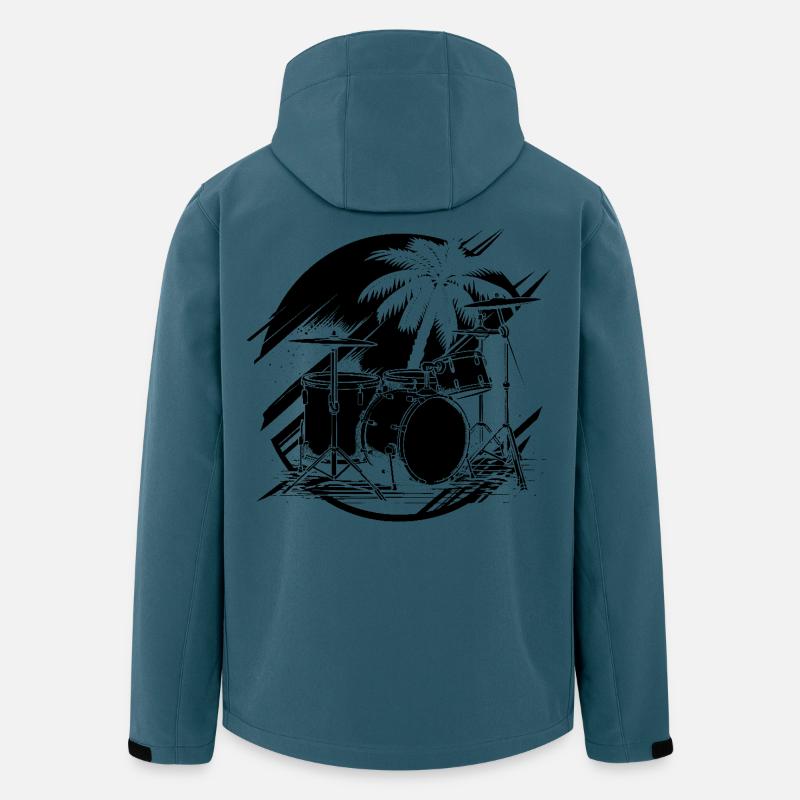 Trapset Zeichnung - Recycelte Männer Softshell-Jacke von Stanley/Stella - Dunkles Petrol