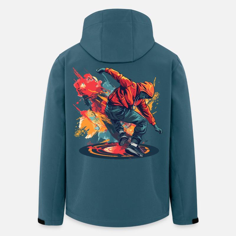 Breakdancer Graffiti - Men’s Recycled Softshell Jacket by Stanley/Stella - stargazer