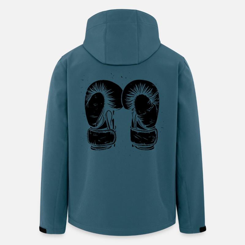 Boxhandschuhe Zeichnung - Recycelte Männer Softshell-Jacke von Stanley/Stella - Dunkles Petrol