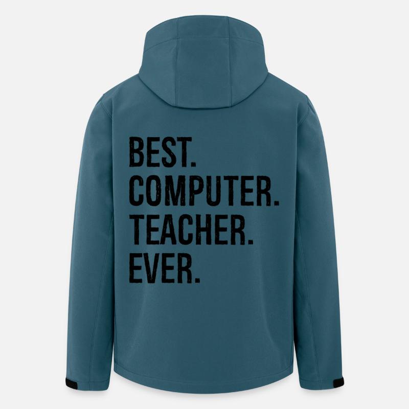 best computer teacher ever - Recycelte Männer Softshell-Jacke von Stanley/Stella - Dunkles Petrol