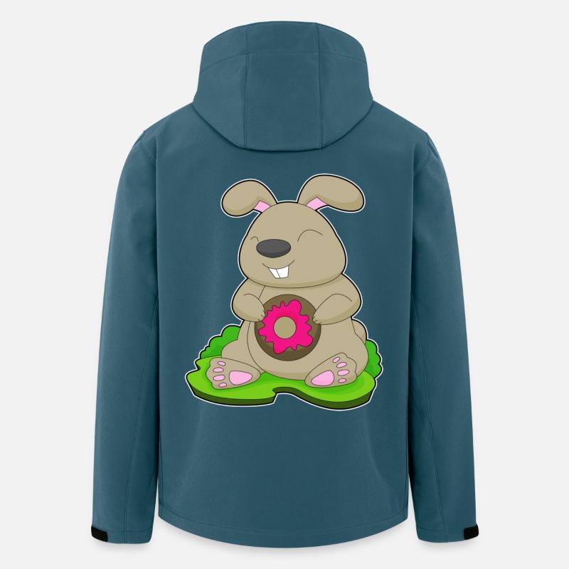 Hase Donut - Recycelte Männer Softshell-Jacke von Stanley/Stella - Dunkles Petrol