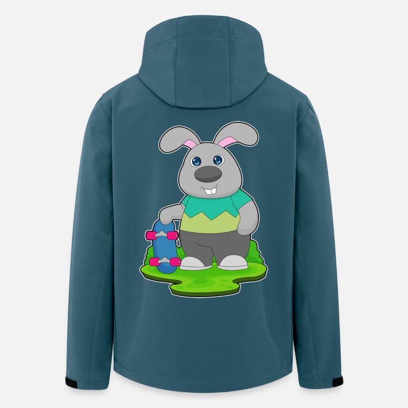 Bunny Skater Skateboard - Men’s Recycled Softshell Jacket by Stanley/Stella - stargazer