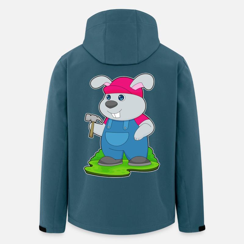 Hase Tischler Hammer - Recycelte Männer Softshell-Jacke von Stanley/Stella - Dunkles Petrol