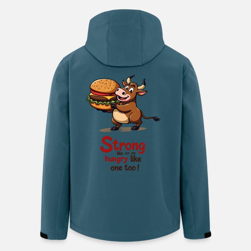 Strong Like an Ox Burger - Recycelte Männer Softshell-Jacke von Stanley/Stella - Dunkles Petrol