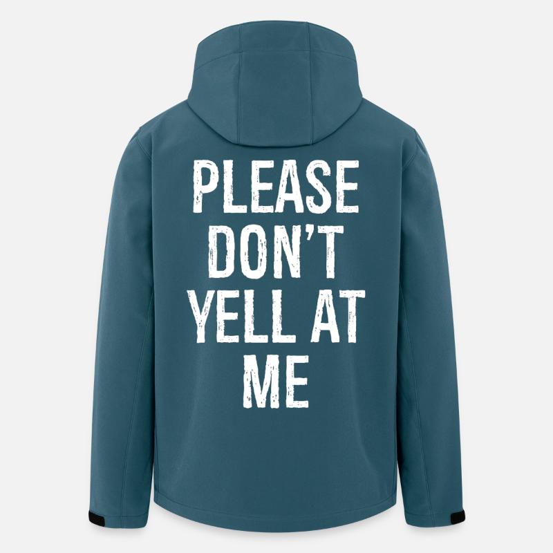 please don't yell at me - Men’s Recycled Softshell Jacket by Stanley/Stella - stargazer