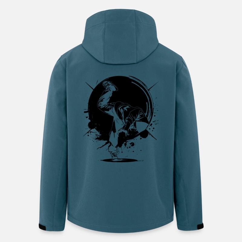 Breakdancer - Recycelte Männer Softshell-Jacke von Stanley/Stella - Dunkles Petrol