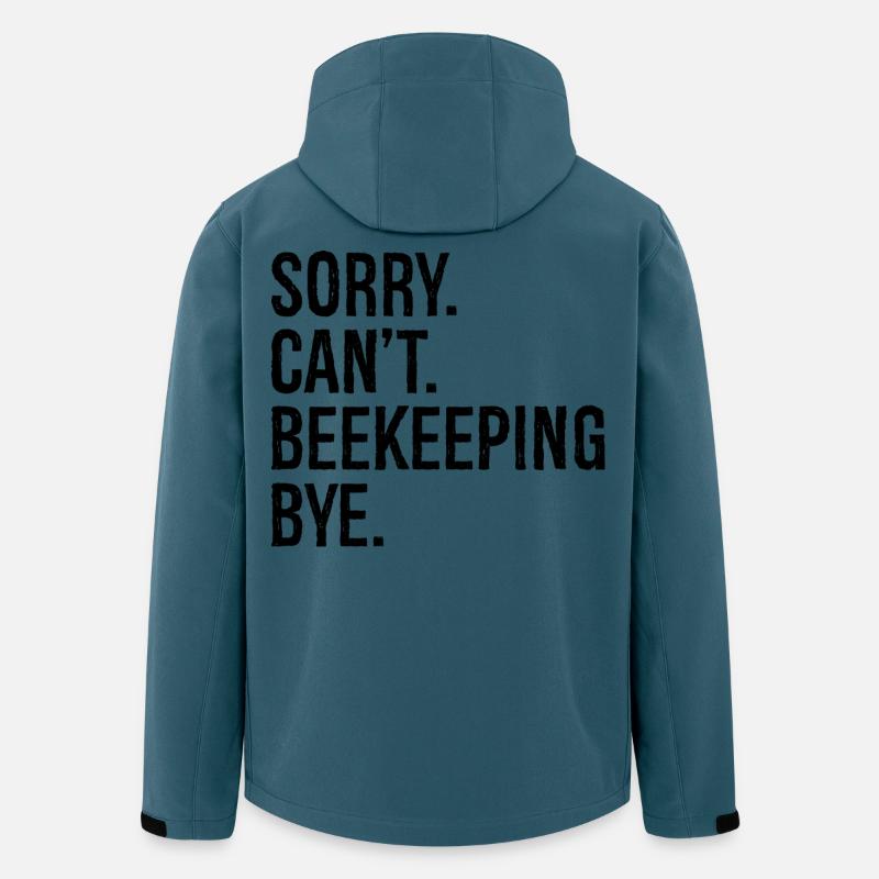 sorry can't beekeeping bye - Recycelte Männer Softshell-Jacke von Stanley/Stella - Dunkles Petrol
