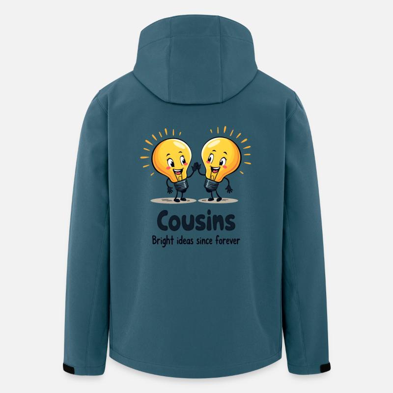 Cousins Bright Ideas - Recycelte Männer Softshell-Jacke von Stanley/Stella - Dunkles Petrol