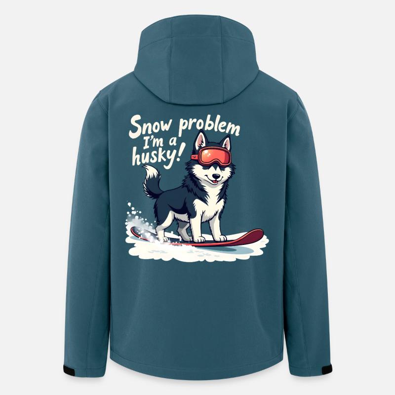 No problem, I'm a husky! - Men’s Recycled Softshell Jacket by Stanley/Stella - stargazer