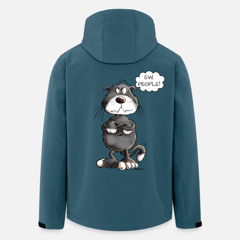 ew gens chat disant chats - Veste softshell homme en polyester recyclé Stanley/Stella - bleu pétrole foncé