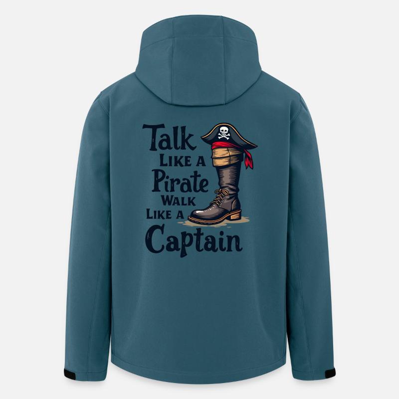 Talk Like a Pirate, Walk Like a Captain - Men’s Recycled Softshell Jacket by Stanley/Stella - stargazer