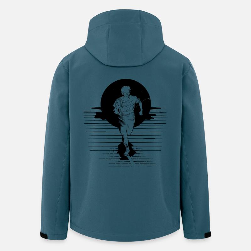 Marathonläufer - Recycelte Männer Softshell-Jacke von Stanley/Stella - Dunkles Petrol