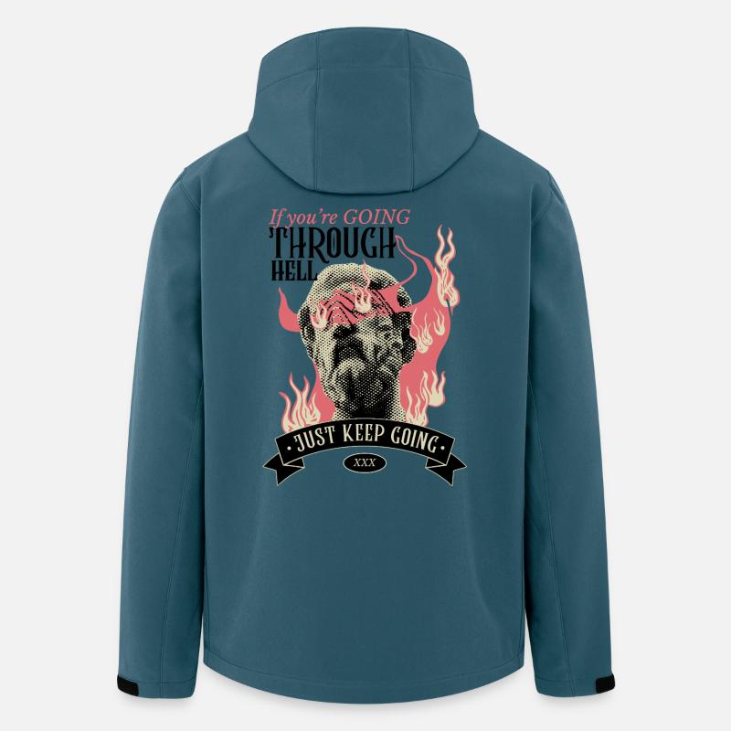 Through hell? Continue! - Men’s Recycled Softshell Jacket by Stanley/Stella - stargazer